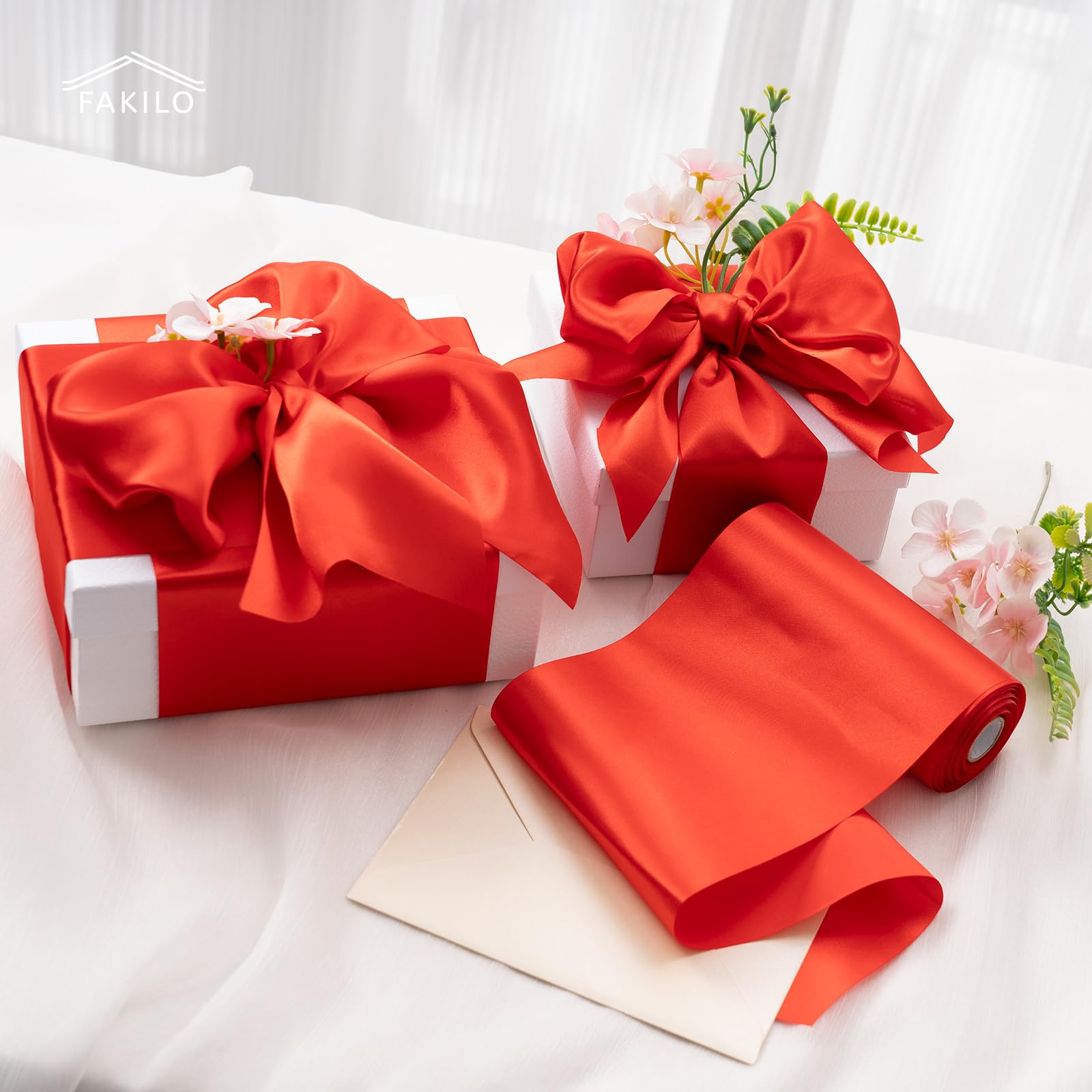 Giant Ribbon Snapklik.com : Large Satin Ribbon 10 Inch X 22 Yd Wide Giant Ribbon For ...