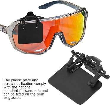 Standard Shooting Glasses Patch for Glasses and Archery - Target Aid, 180° Adjustable Angle Blinders Occluder Clip