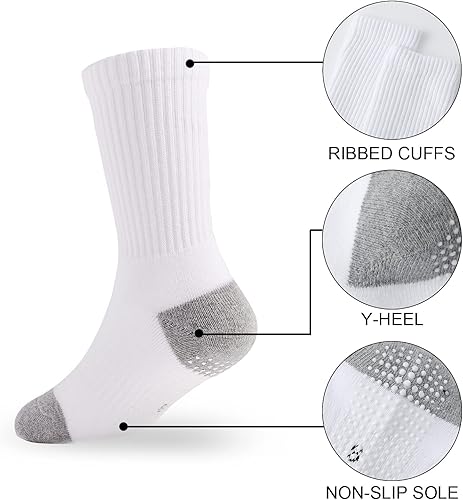 Miniatura 5 de EPEIUS Calcetines acolchados de algodón grueso para niños y niñas, 6 unidades, 4-14 años