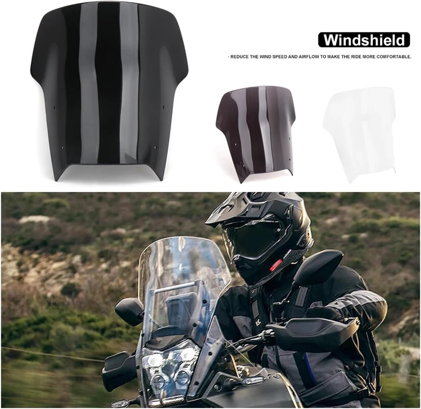 Bubble Visor Yamaha R15 V4 Indonesia Motorcycle Black/Smoky