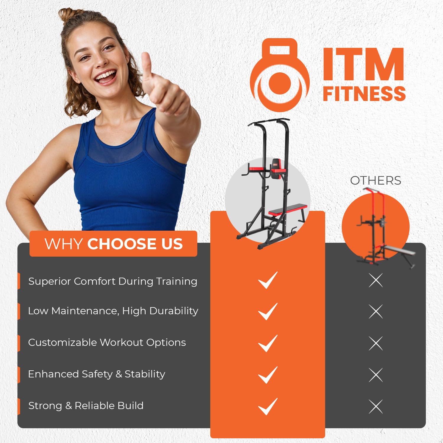 Power Rack con panca pieghevole per pesi, attrezzatura da palestra domestica