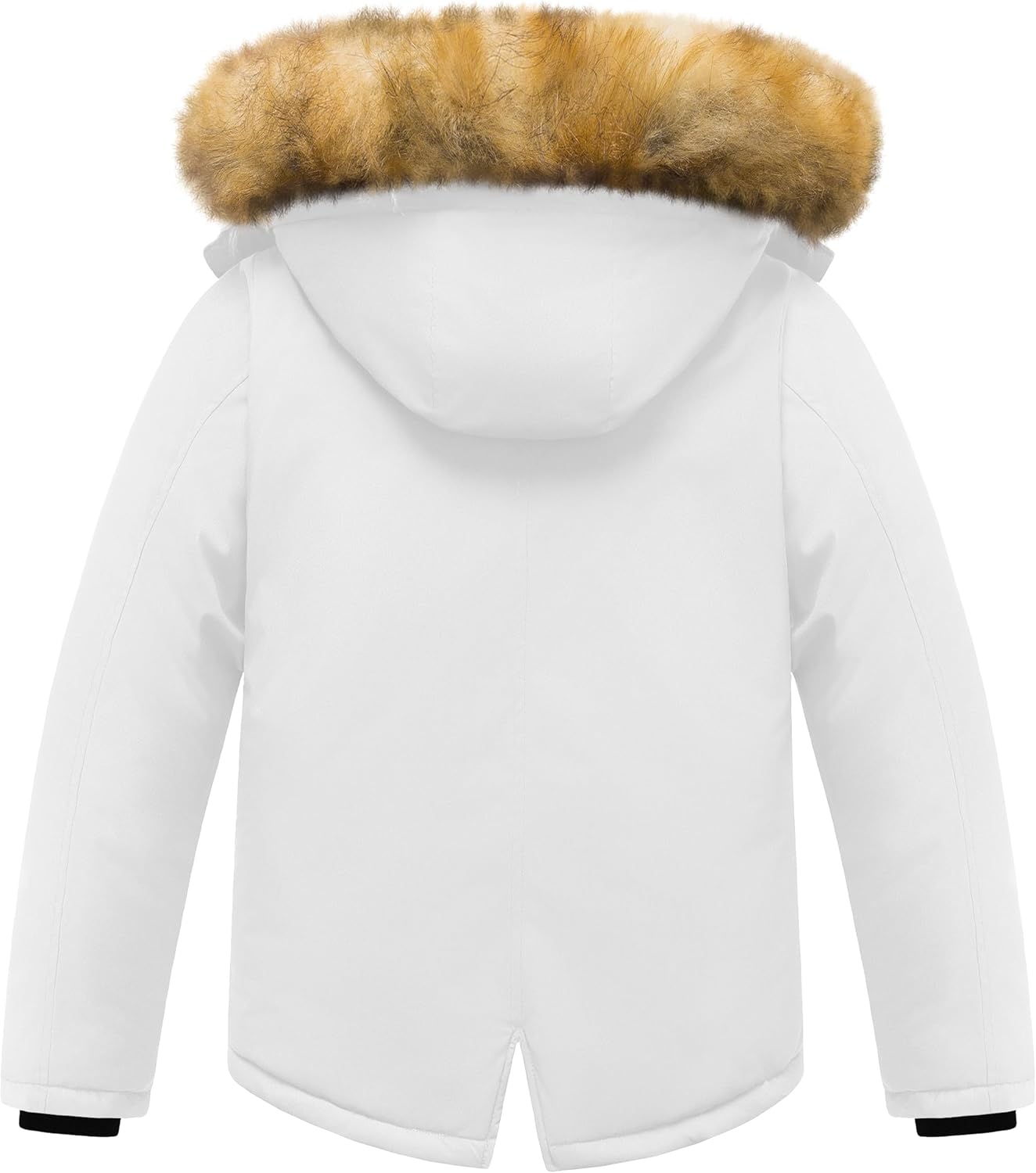 Chrisuno Boy's Waterproof Winter Sherpa Parka Coat Med-Length Outerwear Jackets With Detachable Furry Hood - Image 2
