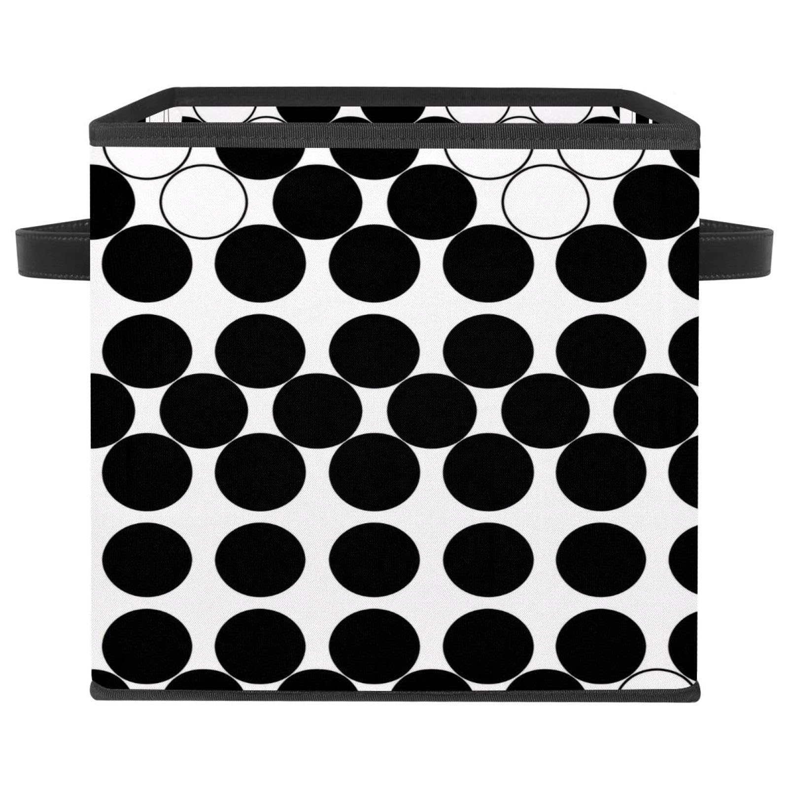 Organiseur de maison moderne : boîte de rangement pliable et grand cube noir
