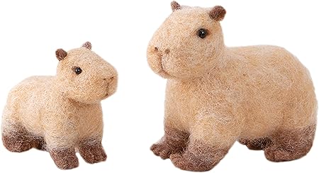 Amazon ハマナカ 羊毛フェルトキット ニードルフェルトでつくるどうぶつたち カピバラ H441 563 カットフェルトキット 通販