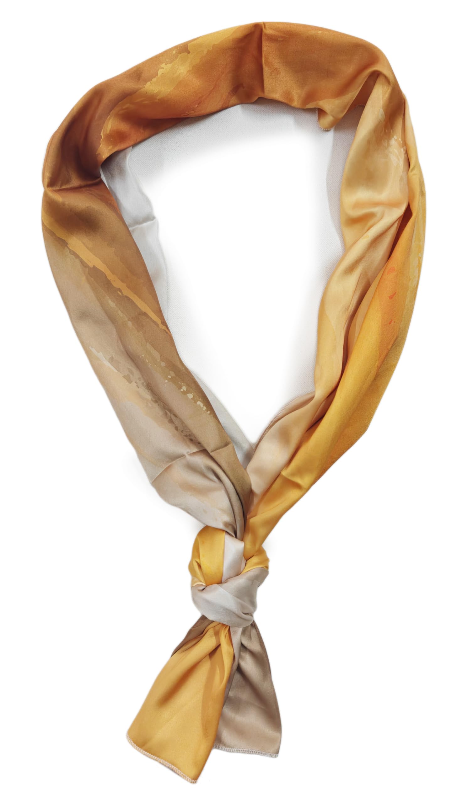 Satin Silk Ombre Long Scarf for Women Lightweight Fashion Scarves in Print Floral Pattern-image-27