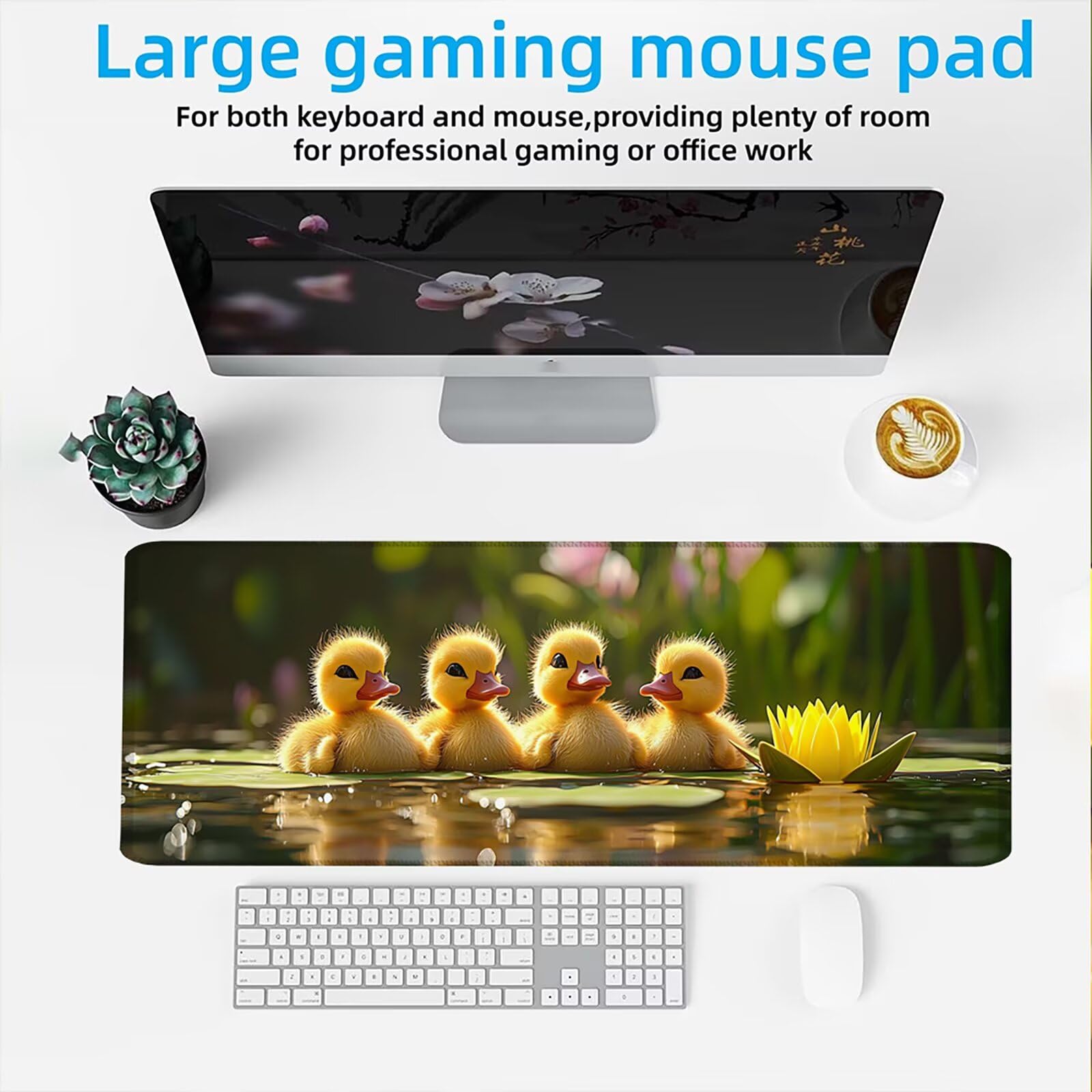 Podkładka pod mysz 1200 x 600 mm Podkładka pod mysz dla graczy, bardzo cienka podkładka na biurko Antypoślizgowa gumowa podstawa Lepsza szybkość i precyzja do komputera, komputera, pracy - urocza