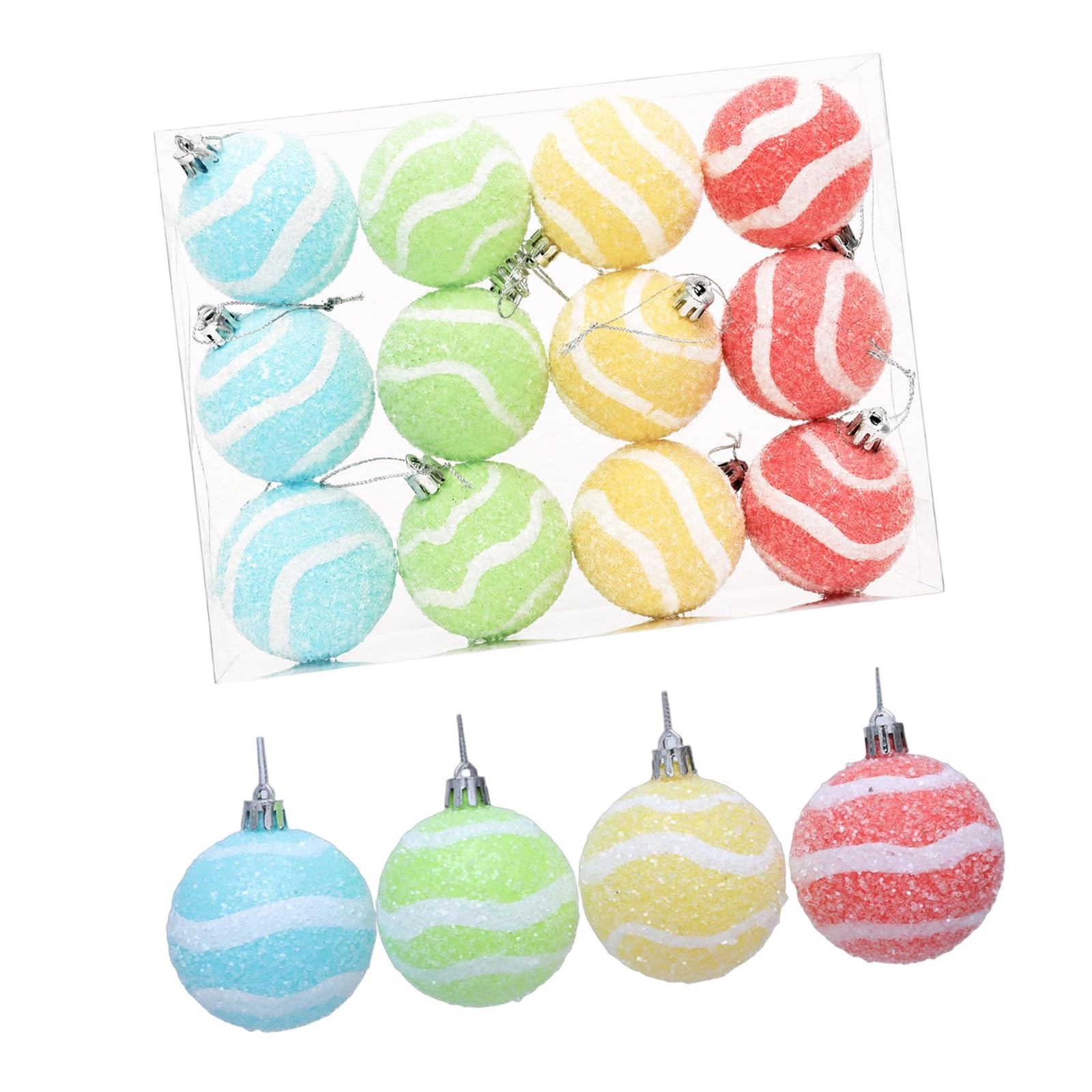 Xinsheinelry 6cm Christmas Decorations 6PCS Shatterproof Ball Ornaments for Festive Party and Home Decoration Permanent Baubles