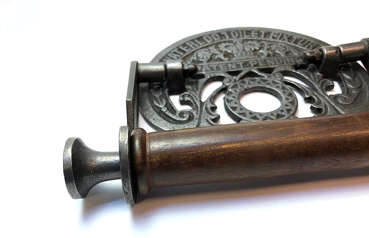 Brass Antique Iron Waterloo Toilet Roll Holder - Unique Accessory Design For Your Bathroom