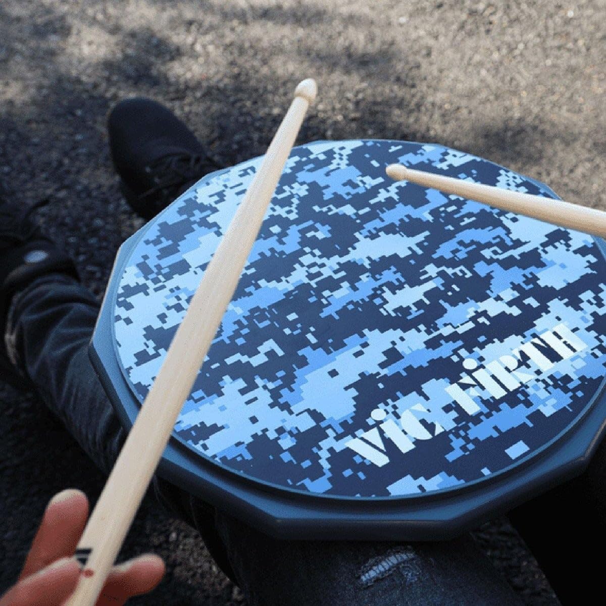 Vic Firth - Pad per Allenamento alla batteria con Stampa Mimetica Digitale - 30,48 cm (12 inch)