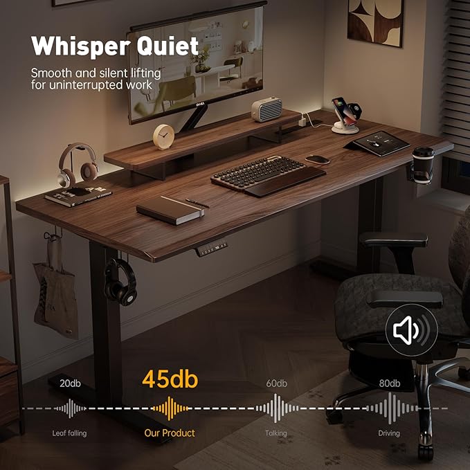 Bastidor de Escritorio de Pie Dual Motor, Ajustable Eléctrico con Memoria miniatura 6