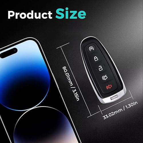 Miniatura 7 de Llavero apto para Ford Explorer Edge 2011-2015, control de arranque remoto inteligente sin llave para Taurus Focus Expedition Flex 2013-2019 Focus