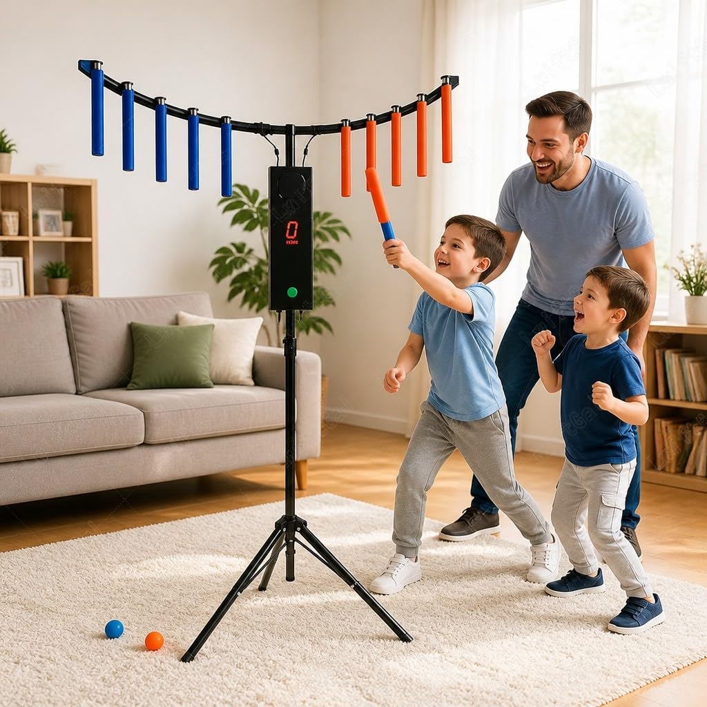 Gra treningowa, gra zręcznościowa Catch Stick, z regulowaną wysokością i wyświetlaczem LCD, 10 patyczków, na imprezy i budowanie zespołu