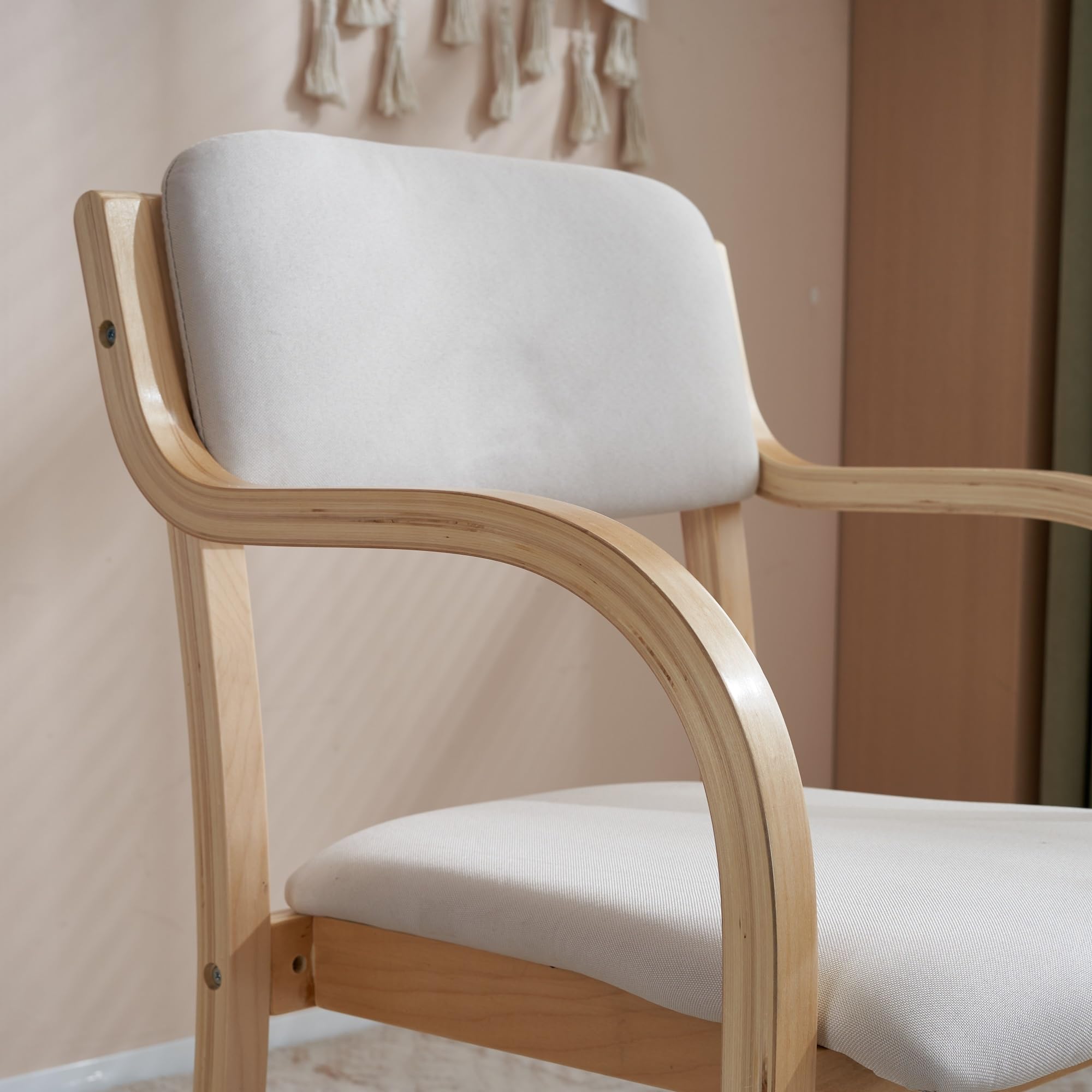 目玉新作】 PU ベージュ ダイ ニングチェア 木製 介護チェア イス チェア