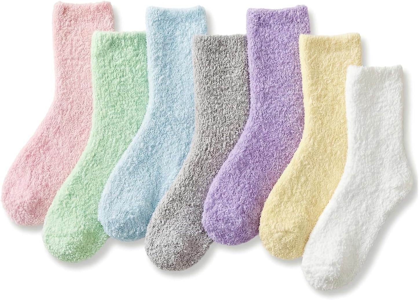 Women's Cozy Fluffy Fuzzy Socks Plush Home Sleep Slipper Socks - Warm Cozy Gifts Ideas for Women 5,6,7,8 Pairs