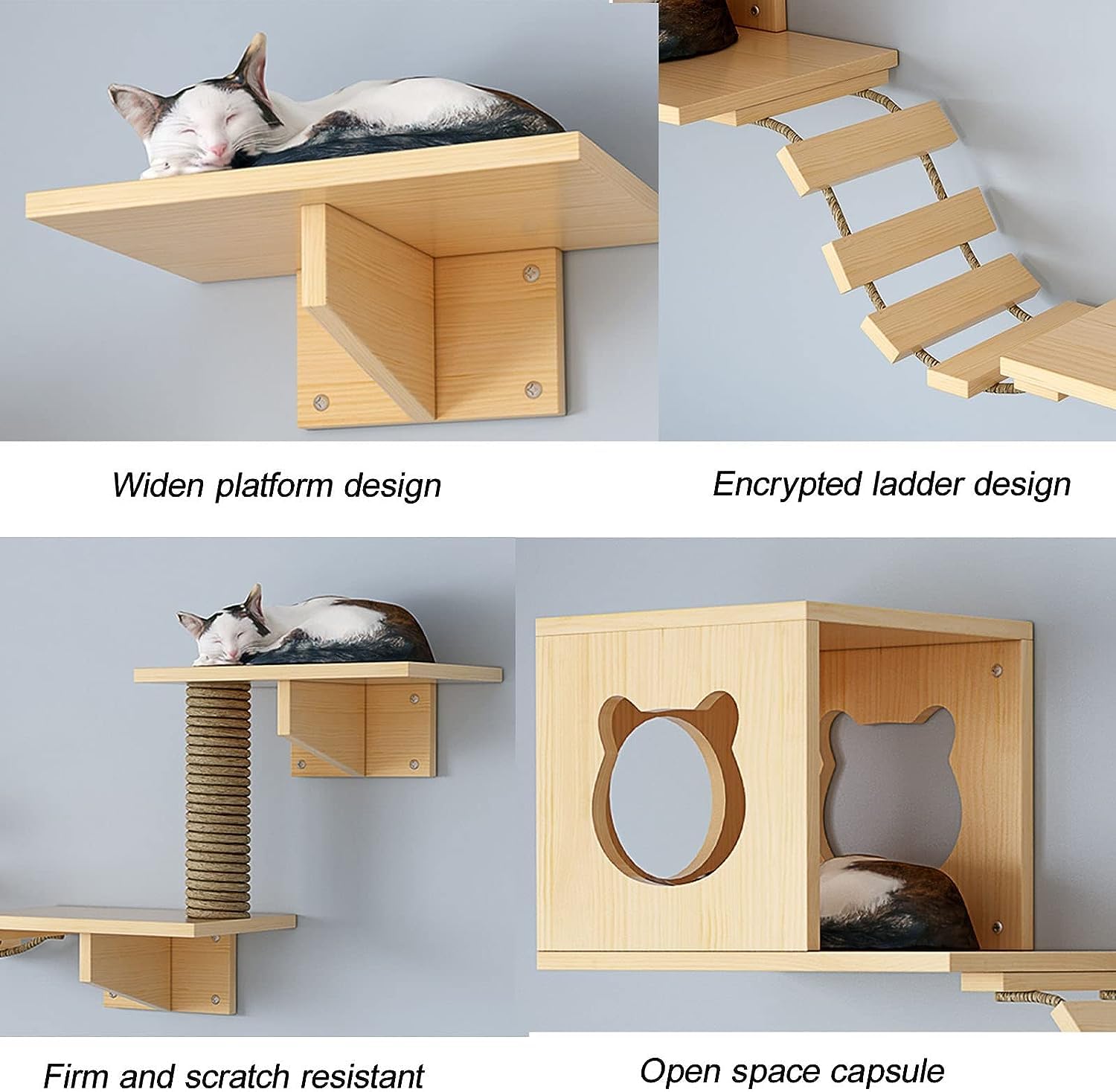 Amazon.co.jp: キャットタワー キャットラダーステップペット猫の壁