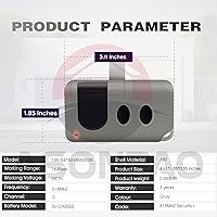 Vista 8 de Sears Craftsman 139.53753 HBW2028 Garage Door Opener Remote (ONLY for 2006-2013 Models, Purple Learn Button 315MHZ) - Pack of 2【3-Year-Warranty】