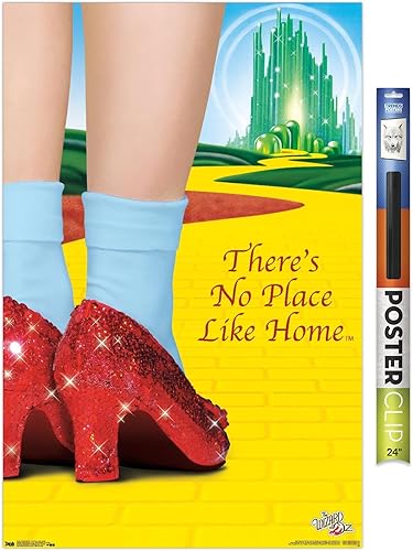 Miniatura 1 de Trends International The Wizard Of Oz - Póster de pared con texto en inglés «No Place Like Home», 34 pulgadas de largo x 22.4 pulgadas de ancho,