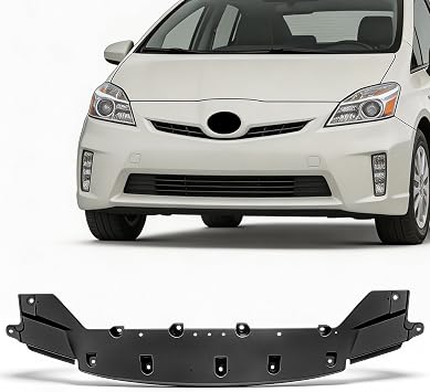 PartsFlow Front Bumper Lower Spoiler Splash Shield Black Plastic For 2010 2011 2012 2013 2014 2015 Toyota Prius Plug-in TO1093124
