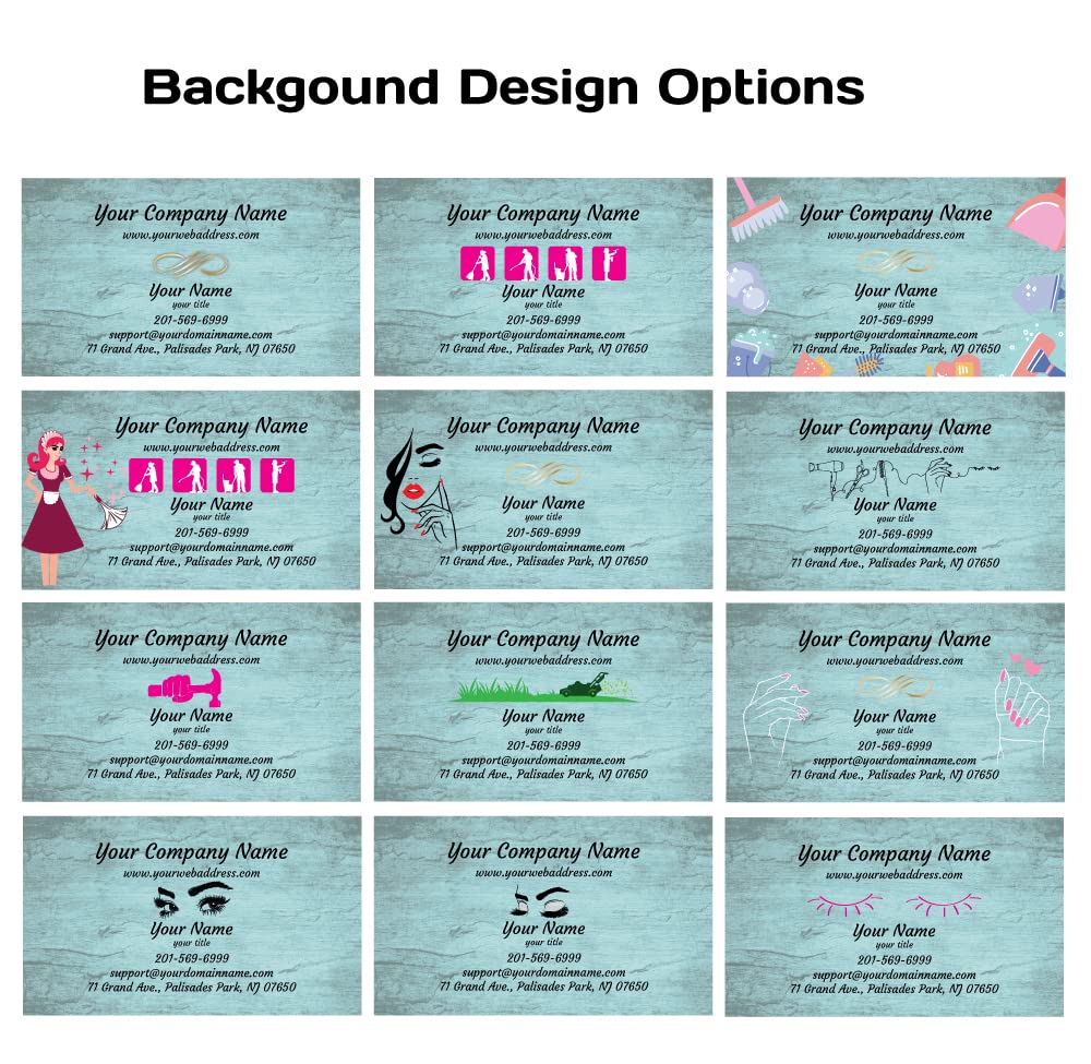Custom Premium Business Cards 500 Pcs - Rustic Design, 16pt Thick Paper (350gsm), Made In USA - View #4