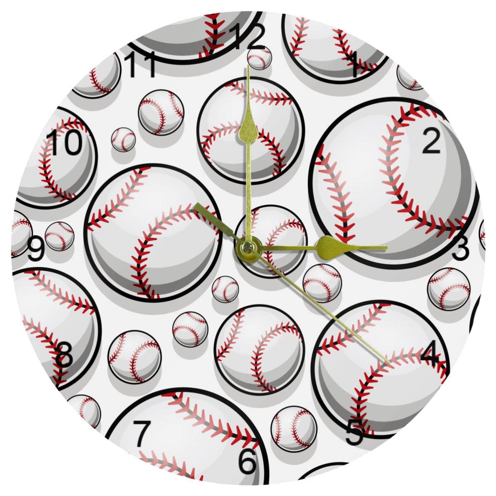 Horloge murale de cuisine ronde au design sport pour dynamiser votre intérieur