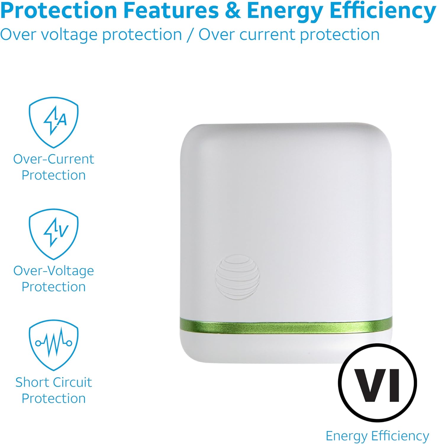 AT&T USB-C Wall Charger with foldable prongs