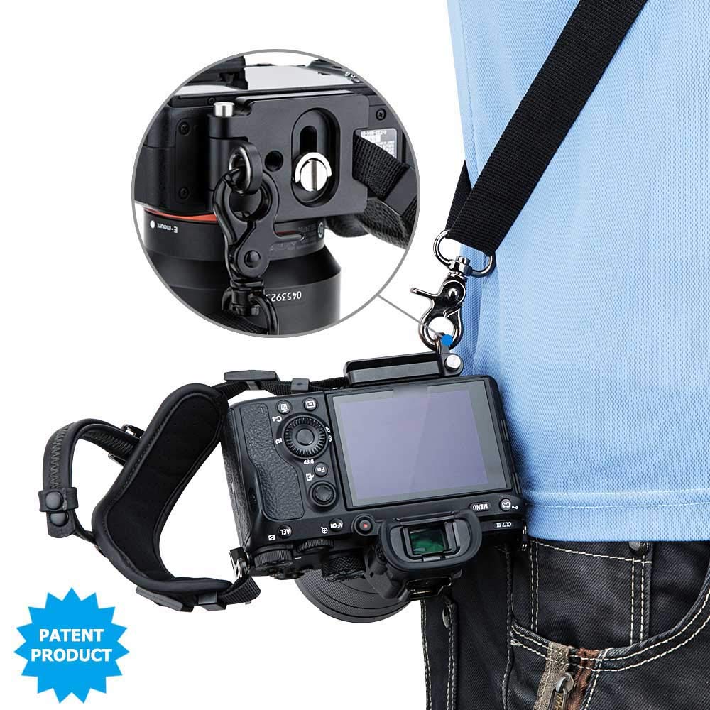 JJC - Cinghia da polso per fotocamera mirrorless adatta per Nik. Z7 Z7 II Z6 Z6 II Sony A1 A7C A7III A7II A7RIII A7RII A7SII A7SIII A6500 A6400 A6300 A6000 Fuji X-S10 X-T3 X-T2 Can. EOS R5 R6
