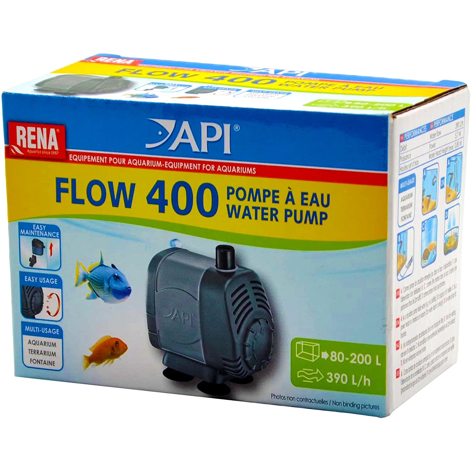 APL Water Pump for Aquariums New Flow 400 Rena