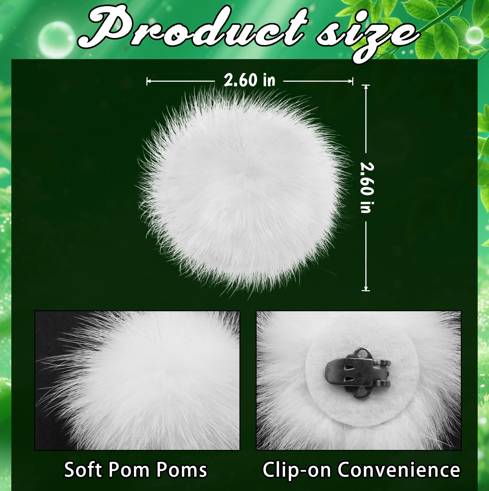 Amazon.com: Pom Pom Shoe Clips for Fairy Green Shoes – Costume