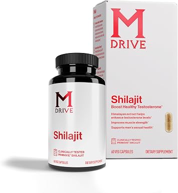 Mdrive Shilajit Capsules for Men | 30 Servings of High Purity PrimaVie Shilajit for Energy Boost & Immune Support, 60 Shilajit Capsules