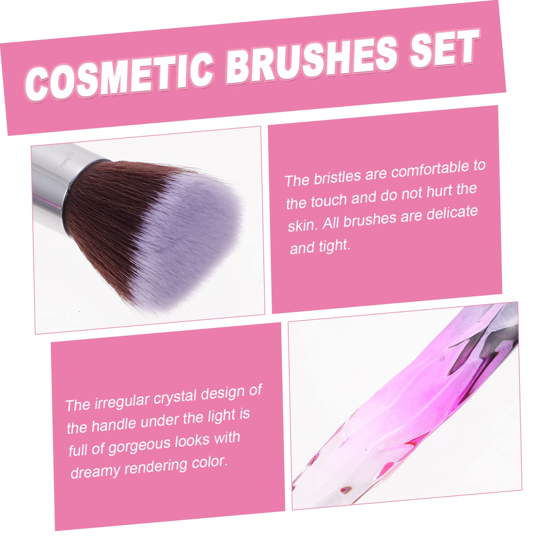Healeved 30 Stück Make Up Pinsel Mit Kunststoffgriff Puderpinsel Make Up Werkzeug Professioneller Make Up Pinsel Für Frauen Eyeliner Pinsel