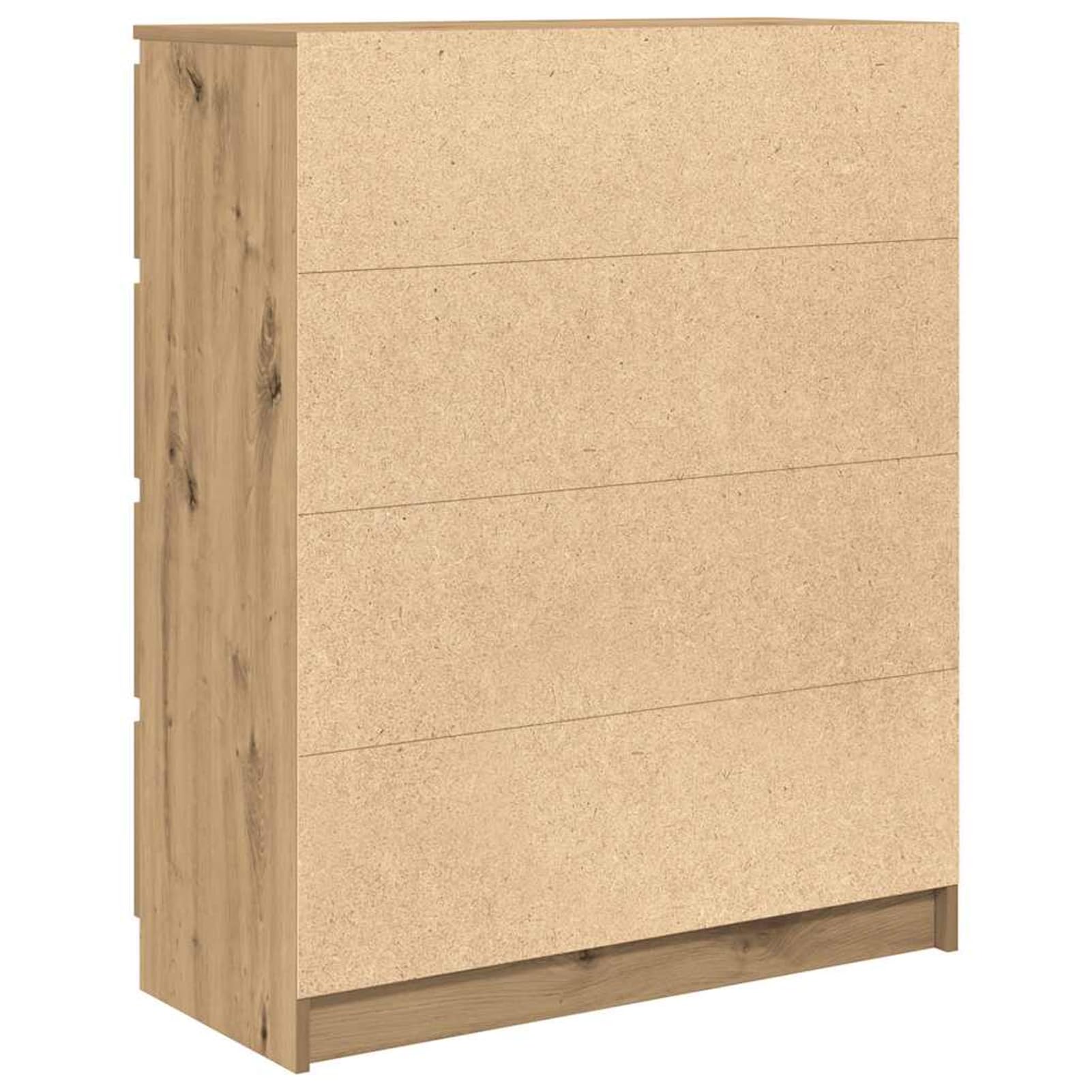 Credenza in legno di rovere Artisan, 80 x 35 x 99 cm, design minimalista con vano spazioso e struttura robusta per un arredamento versatile