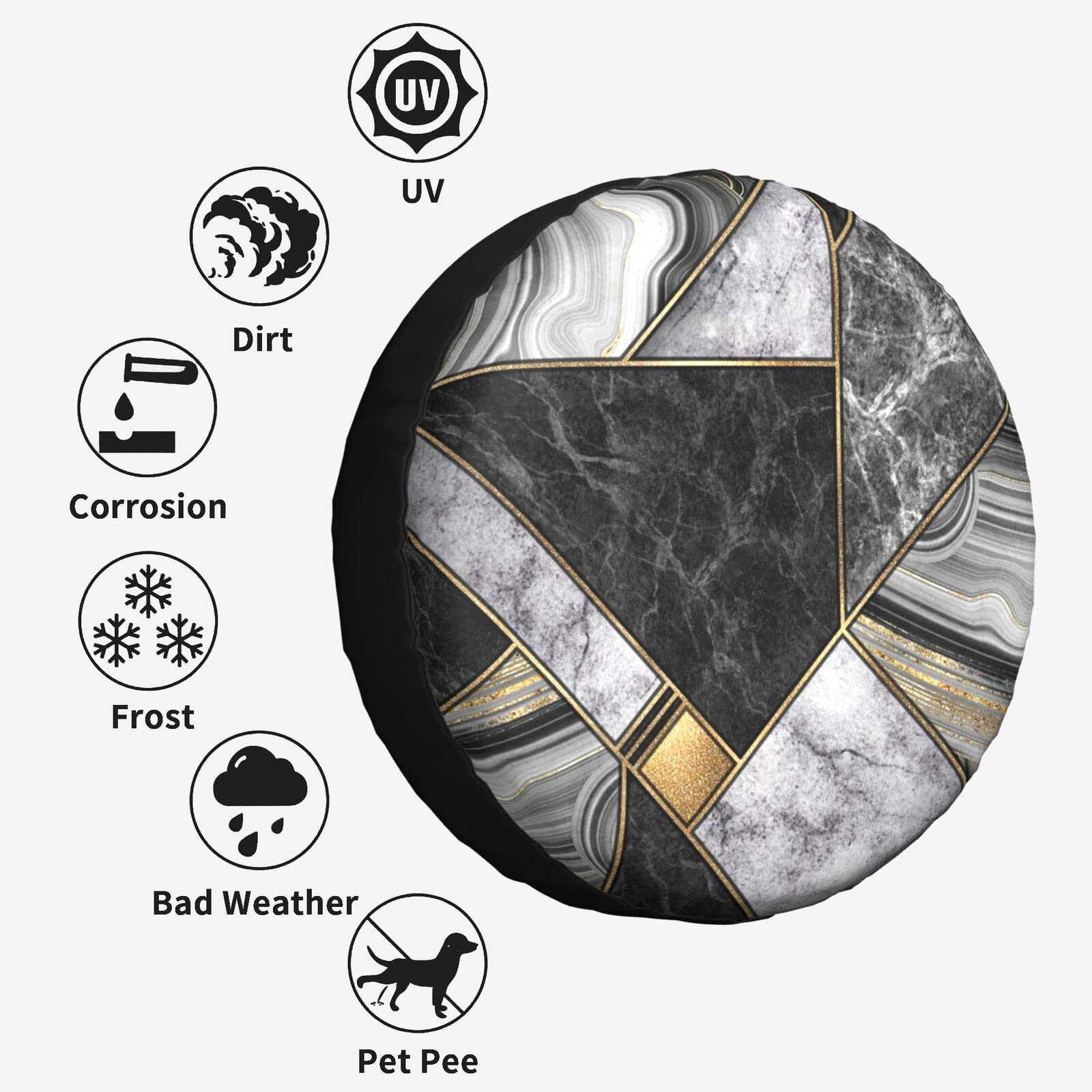 Foruidea Making Memories Housse De Pneu De Secours Imperméable Et Anti-poussière Pour Jeep, Remorque, Camping-car, SUV Et Beaucoup De Véhicules 38,1 Cm