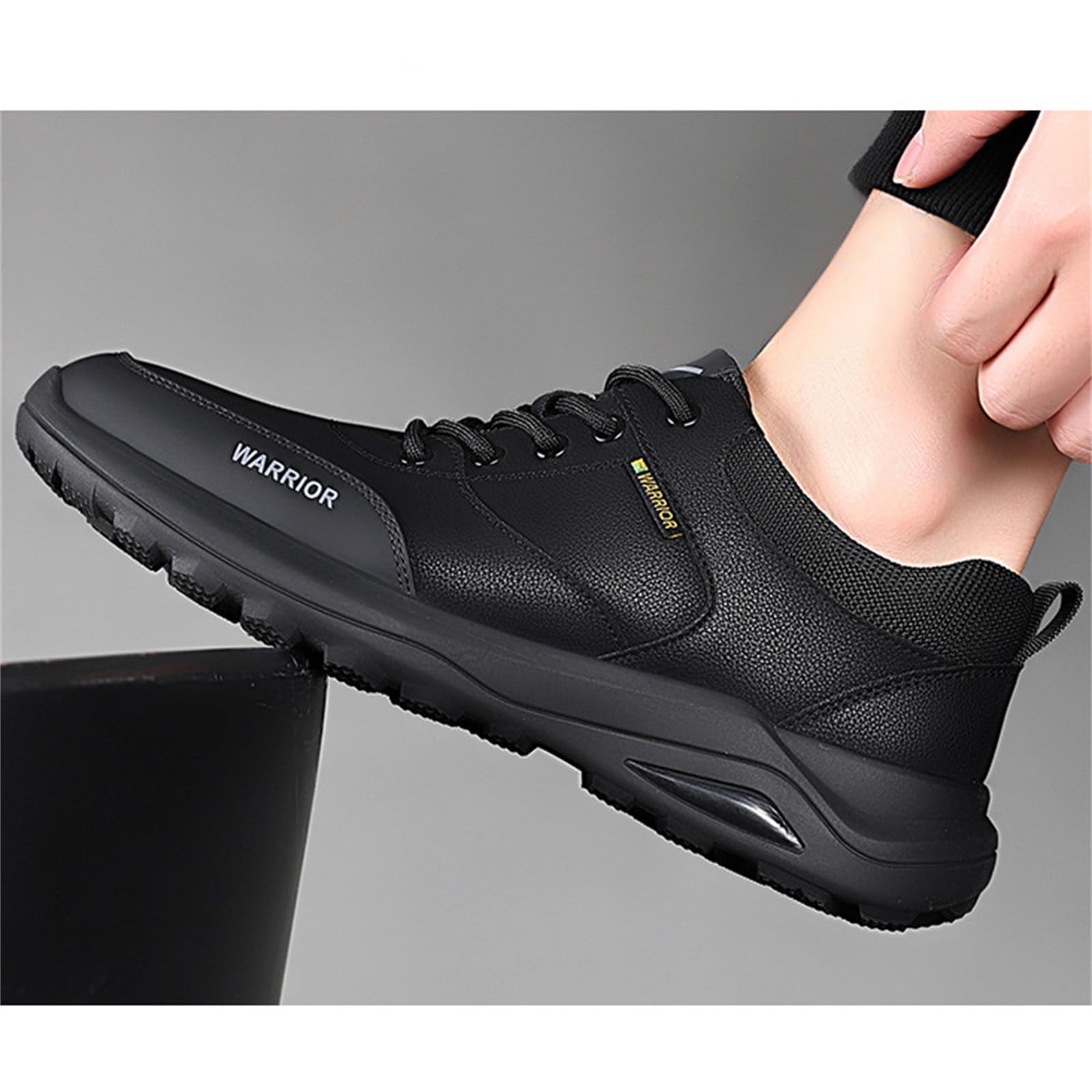 JiuQing Męskie skórzane trampki Casual Business Dress Shoes Wygodne buty do chodzenia z miękkim dnem