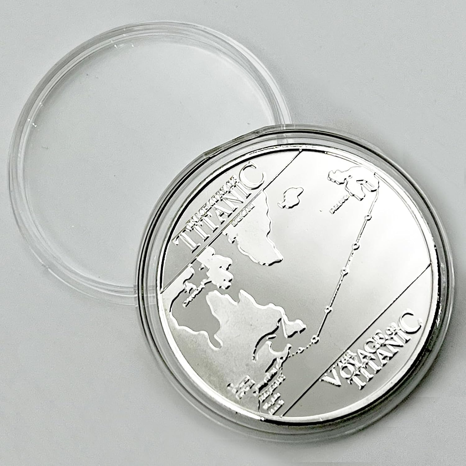 Titanic Travel Map Challenge Coin: RMS-Titanic Ship Memorabilia Collectible Gift for History Enthusiasts image 3