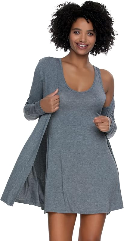 remera sin mangas y envolvente de modal de algodón Felina para mujer