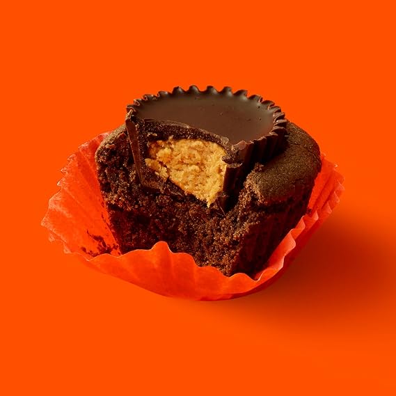 REESE'S Miniatures Dark Chocolate Peanut Butter Cups, Candy Share Pack, 9.3 oz