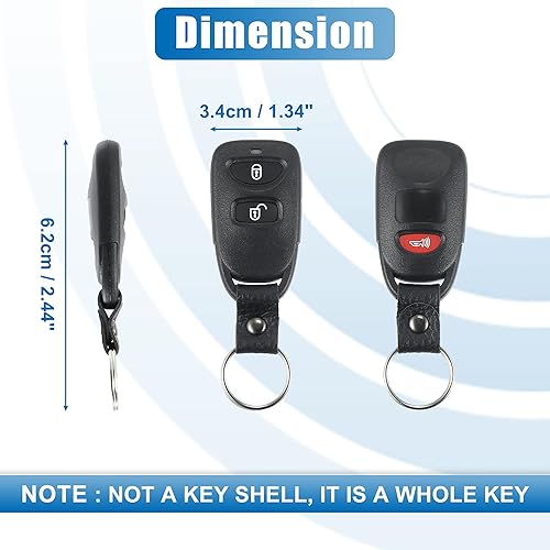 Miniatura 5 de X AUTOHAUX OSLOKA-320T OSLOKA-320T de 3 botones de entrada sin llave de control remoto llavero de proximidad para Hyundai Tucson 2005-2009 313.8MHz