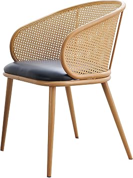HUHJYUGE Dining Chair with Arms, Modern Kitchen Chairs, Bar Chair with Back, Coffee Chairs for Living Room, Max Load 440lb, for Dining Room, Living Room, Kitchen, Restaurant