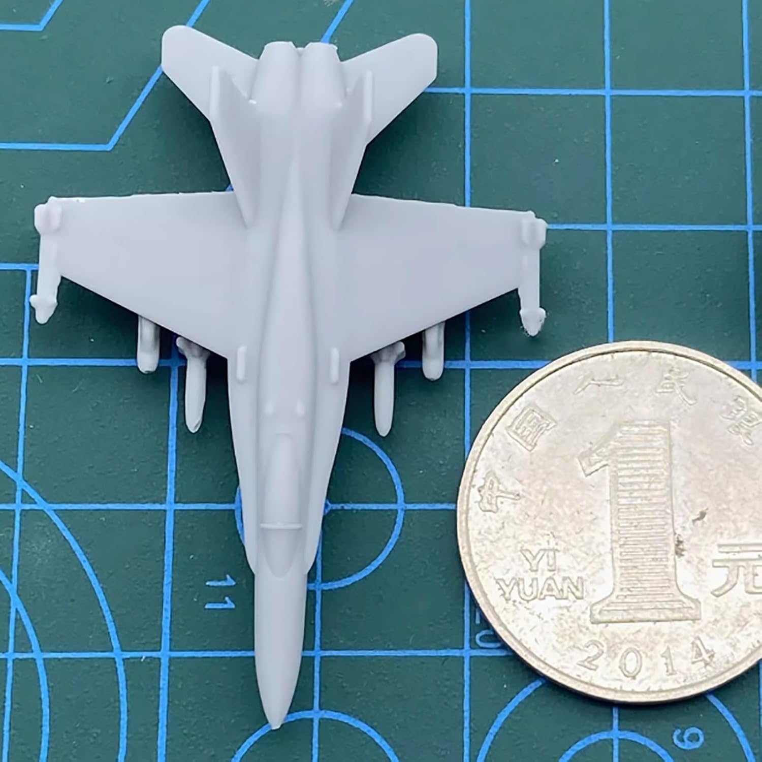 10PCS DIY Model F-18C Multipurpose Fighter Jet 3D Printing Escort Aircraft Military Model Naval Airplane Mould DIY Scene Assembly Mould(1/350 (49mm))