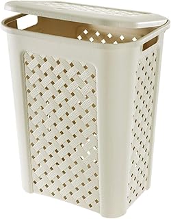 Tontarelli Arianna Panier à Linge, Modèle Percé, Plastique, Beige, 30 litres