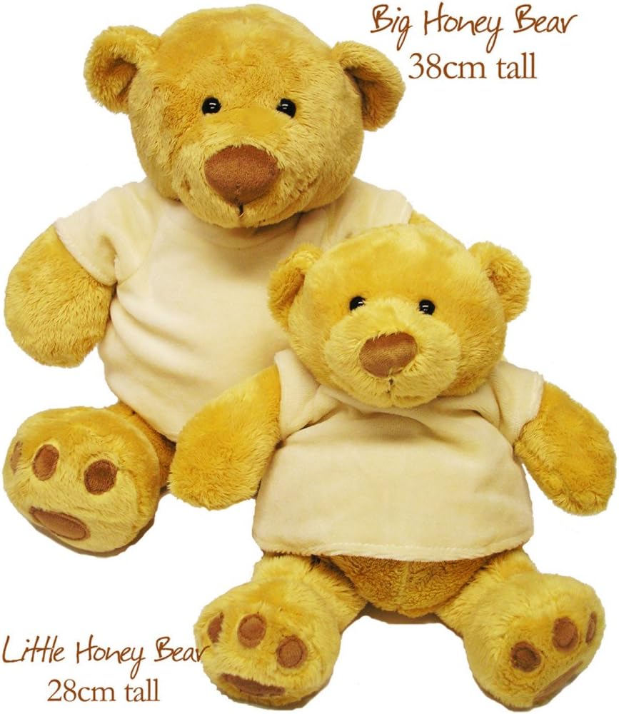 Two Soft and Cuddly, Mumbles, Chubby Honey Bears - (Big and Little Bear together)