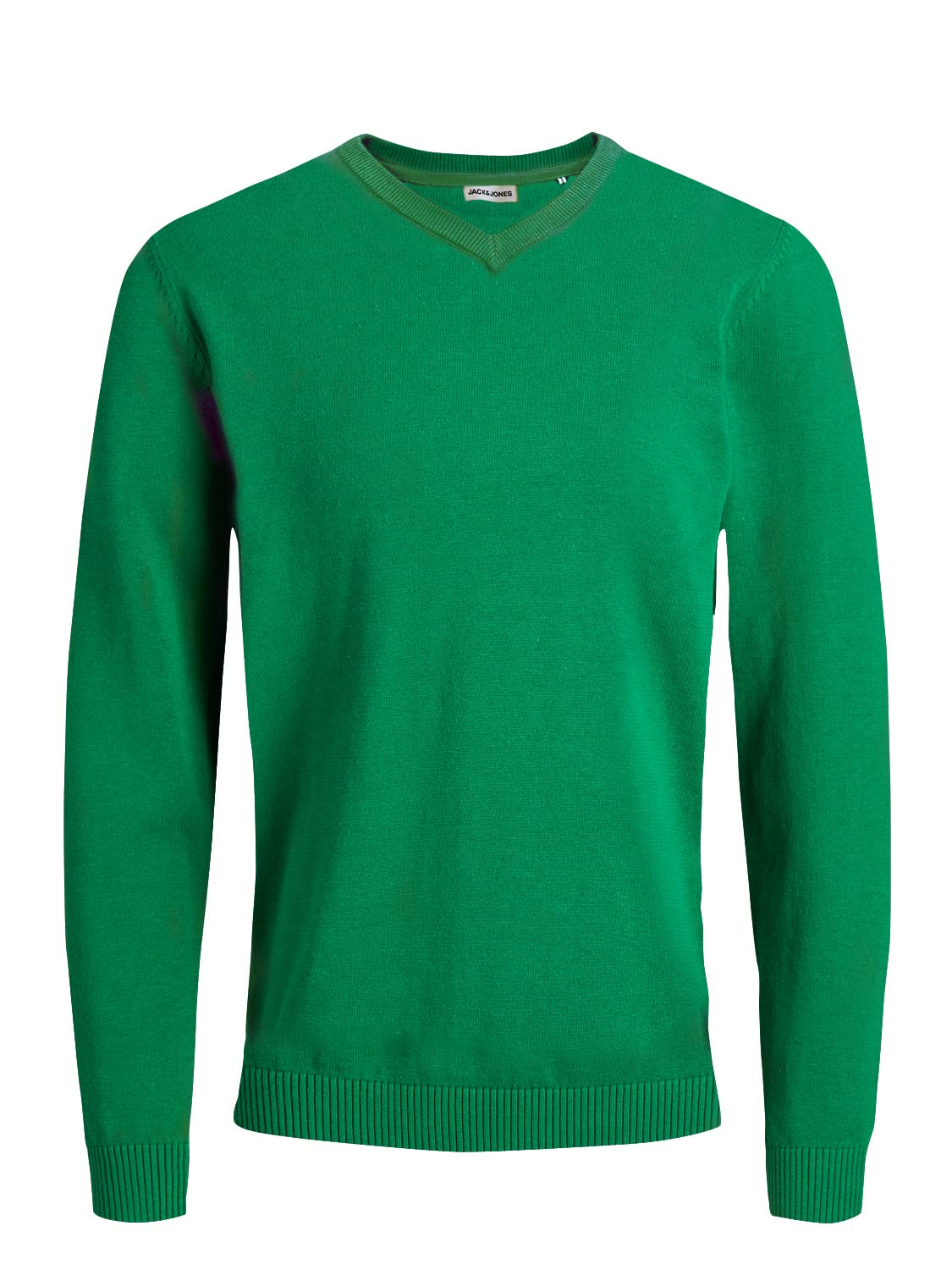 Jack & Jones Men's Green (Verdant Green) Herren Jjebasic Knit V-Neck 12137194, Verdant Green, Xxxl