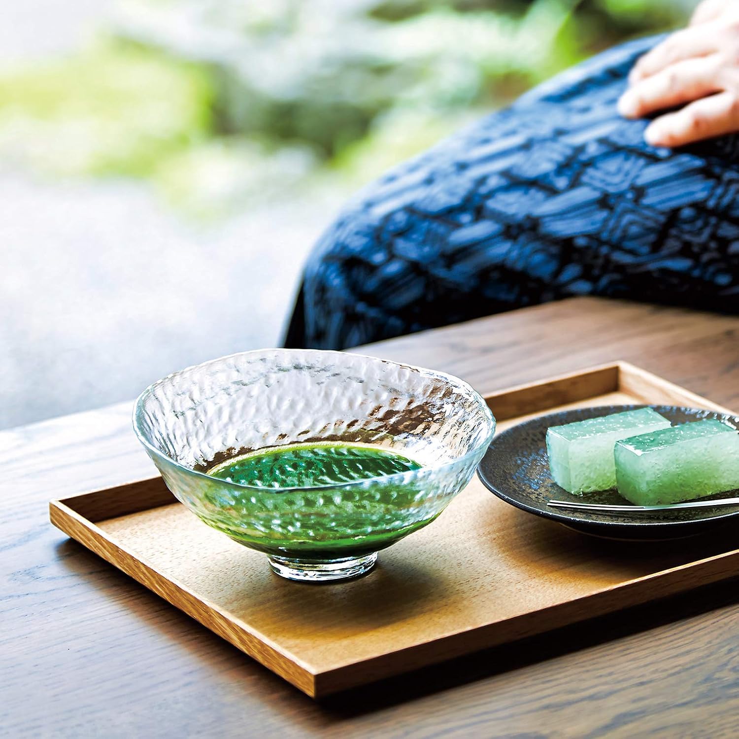 津軽びいどろ Aderia Tsugaru Vidro F49104 Heat-Resistant Glass Matcha Bowl, Clear, Maximum Diameter Approx. 6.3 x Height 2.8 inches (16 x 7 cm), Microwave Compatible, Made in Japan