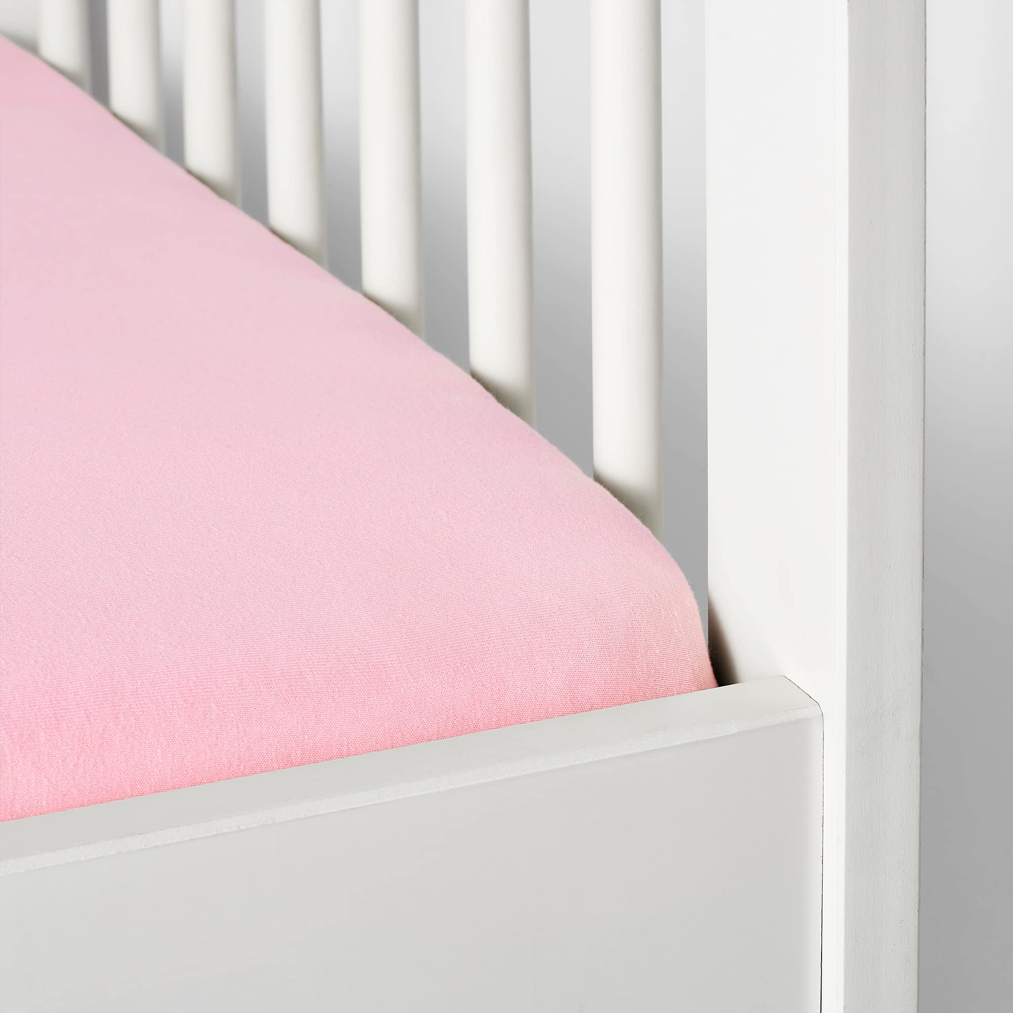 Poyetmotte Lenzuolo Con Angoli Jersey Cotone 100% - 60x120 Cm, Colore Lampone
