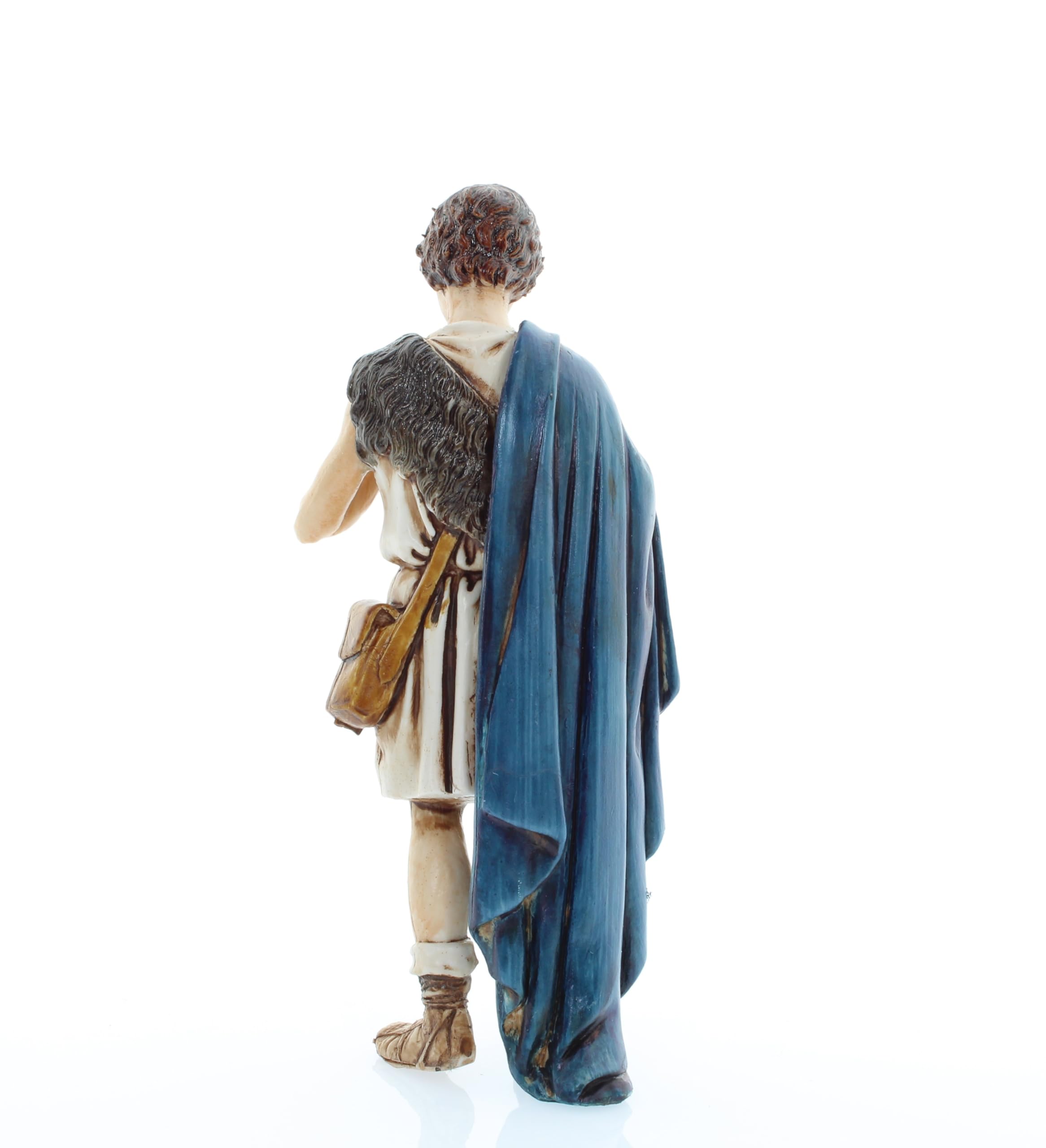Moranduzzo Pifferaio per Presepe da Cm 10 Scala 1:20 - Statuine Presepe Indistruttibili - Stile 700', Pittura Rifinita a Mano, Prodotto Ufficiale, Made in Italy, Scultore M. Landi