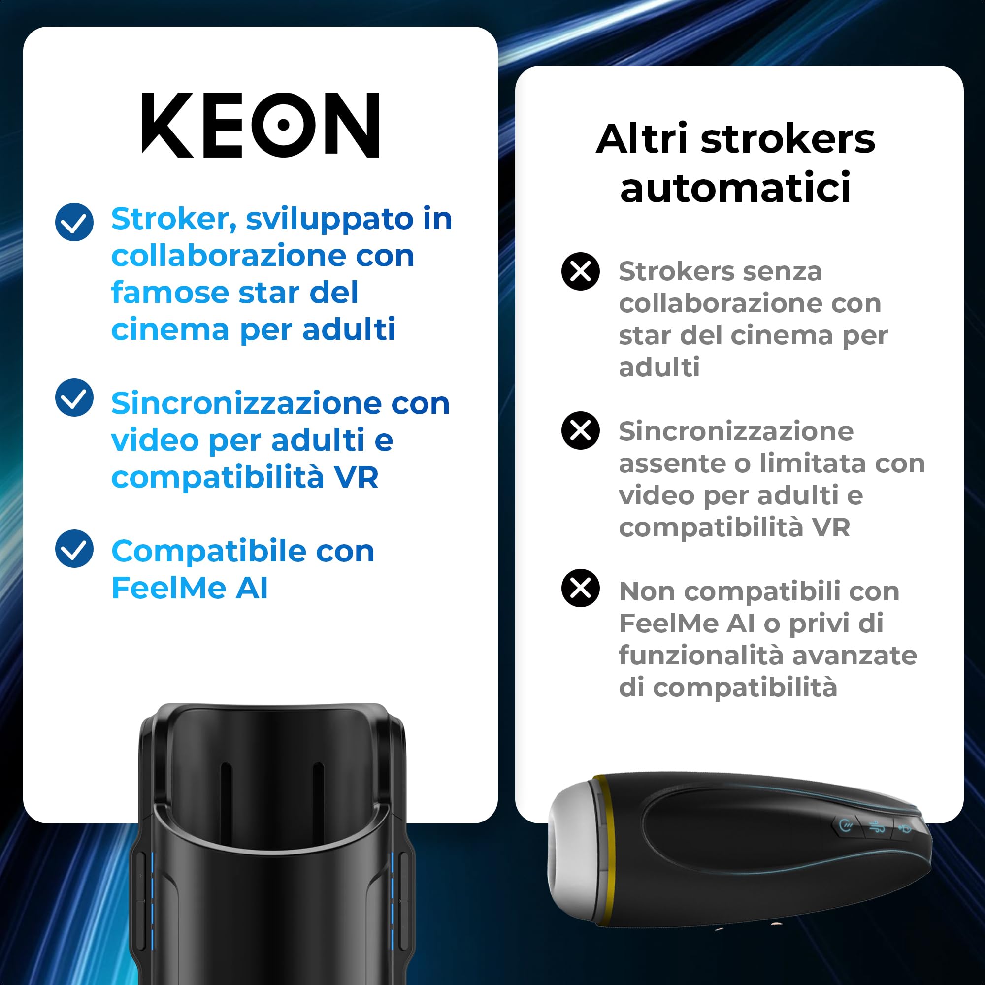 KIIROO Keon Masturbatore Uomo Automatico, Masturbatore Automatico