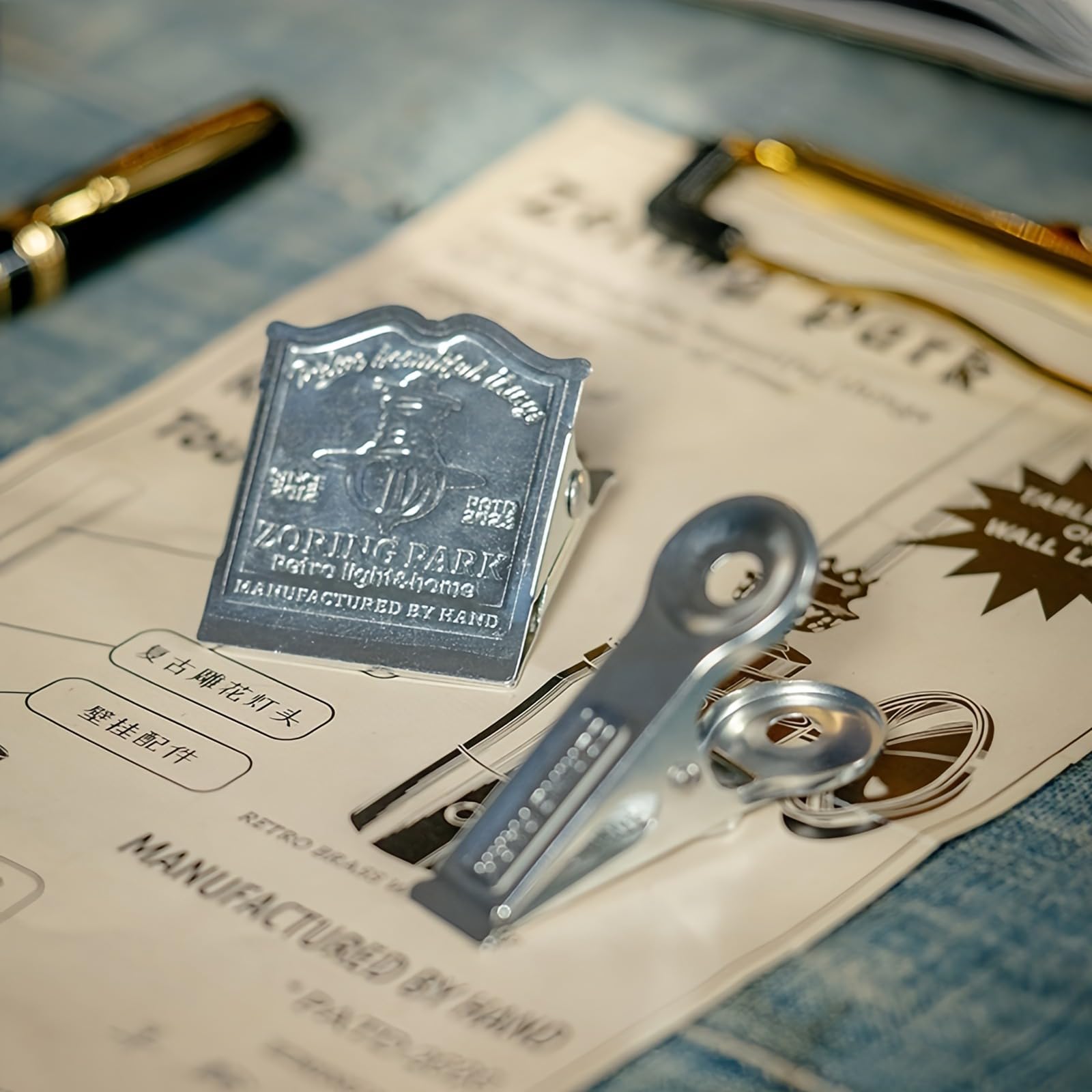 Magnetyczne metalowe klipsy do dziennika w stylu vintage, dekoracyjne papierowe zakładki w stylu vintage, uchwyty na notatniki i terminarze, 4 szt., srebrne