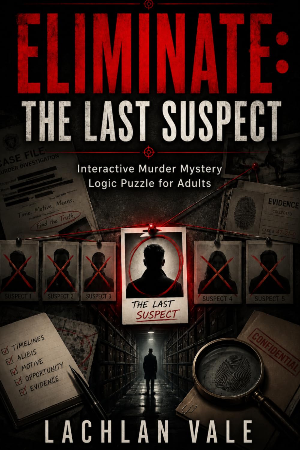 Eliminate: The Last Suspect: An Interactive Murder Mystery Logic Challenge for Adults—Uncover Hidden Timelines, Break False Alibis, Decode Forensic Clues, and Expose a Killer Hiding in Plain Sight