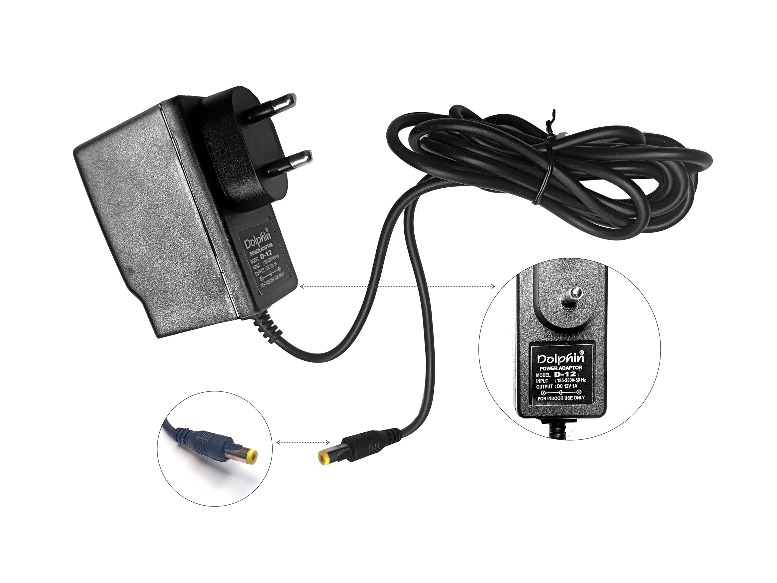 Dolphin Musical Keyboard Adaptor External AC Power Adaptor D-12 9.5V 1AMP-image-40