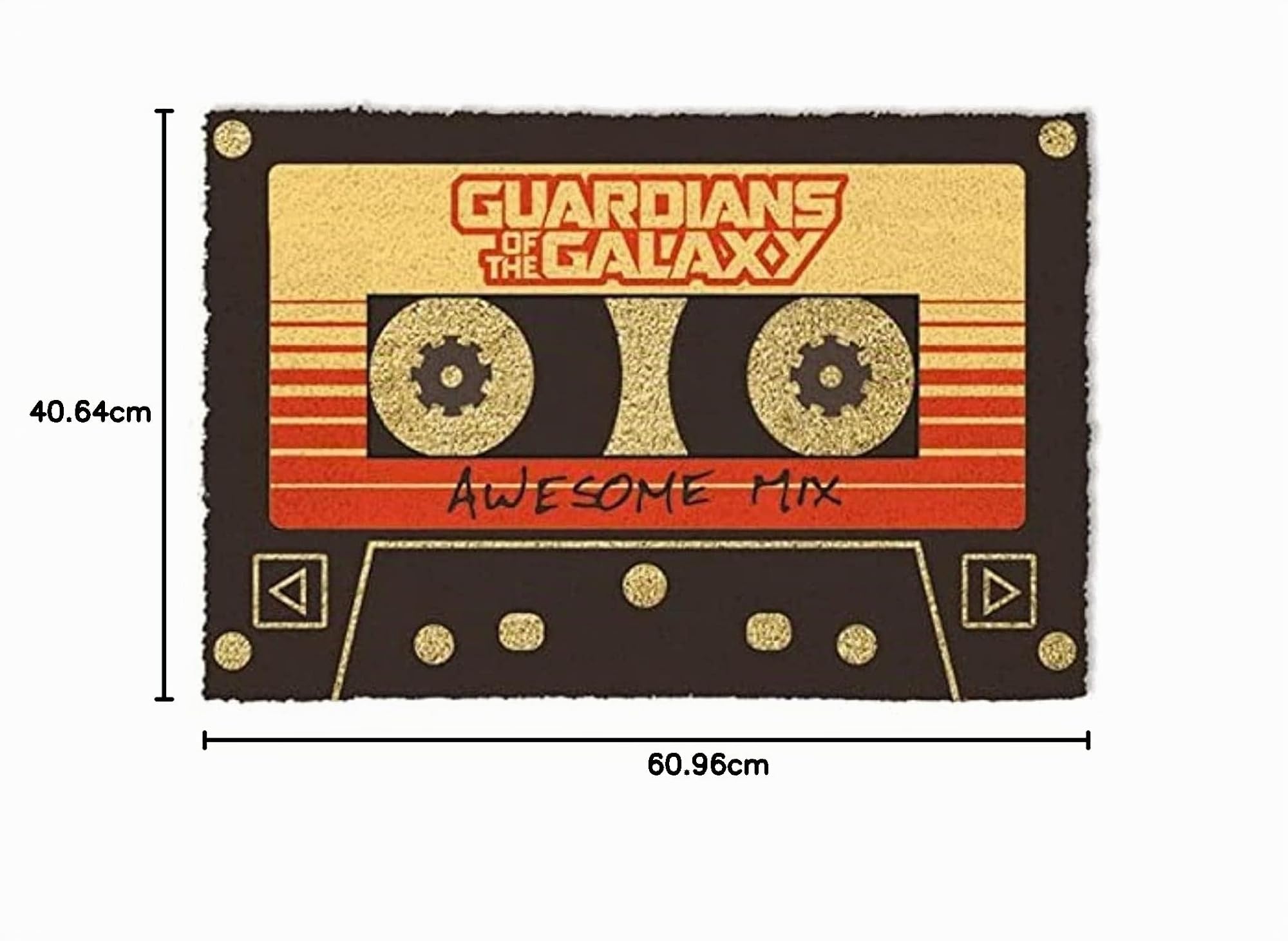 1art1 Guardianes De La Galaxia - Vol. 2, Awesome Mix Felpudo Alfombra (60 x 40cm)